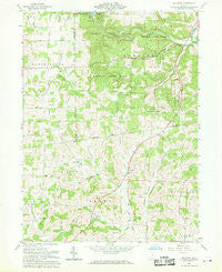 Jelloway Ohio Historical topographic map, 1:24000 scale, 7.5 X 7.5 Minute, Year 1961