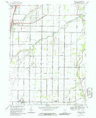 Jerry City Ohio Historical topographic map, 1:24000 scale, 7.5 X 7.5 Minute, Year 1969