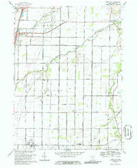 Jerry City Ohio Historical topographic map, 1:24000 scale, 7.5 X 7.5 Minute, Year 1969