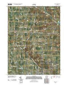 Jersey Ohio Historical topographic map, 1:24000 scale, 7.5 X 7.5 Minute, Year 2010