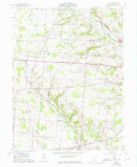 Jersey Ohio Historical topographic map, 1:24000 scale, 7.5 X 7.5 Minute, Year 1961