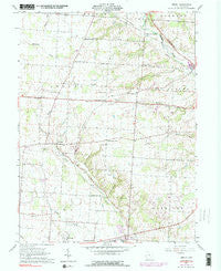 Jersey Ohio Historical topographic map, 1:24000 scale, 7.5 X 7.5 Minute, Year 1961