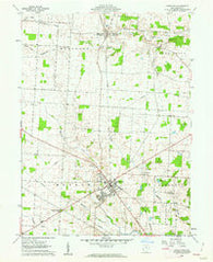 Johnstown Ohio Historical topographic map, 1:24000 scale, 7.5 X 7.5 Minute, Year 1961