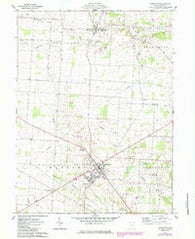 Johnstown Ohio Historical topographic map, 1:24000 scale, 7.5 X 7.5 Minute, Year 1961