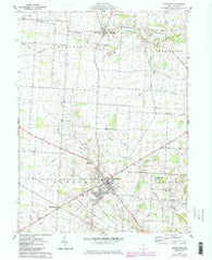 Johnstown Ohio Historical topographic map, 1:24000 scale, 7.5 X 7.5 Minute, Year 1961