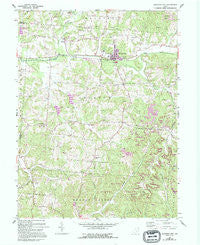 Junction City Ohio Historical topographic map, 1:24000 scale, 7.5 X 7.5 Minute, Year 1961