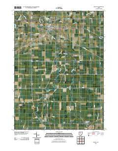 Kalida Ohio Historical topographic map, 1:24000 scale, 7.5 X 7.5 Minute, Year 2010