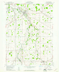 Kalida Ohio Historical topographic map, 1:24000 scale, 7.5 X 7.5 Minute, Year 1960