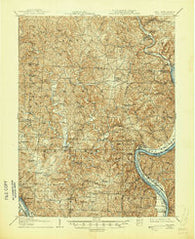 Keno Ohio Historical topographic map, 1:62500 scale, 15 X 15 Minute, Year 1907