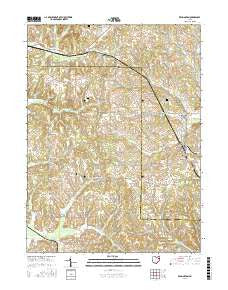Kensington Ohio Current topographic map, 1:24000 scale, 7.5 X 7.5 Minute, Year 2016