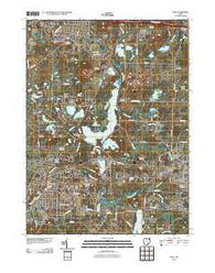 Kent Ohio Historical topographic map, 1:24000 scale, 7.5 X 7.5 Minute, Year 2010