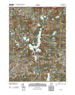 Kent Ohio Historical topographic map, 1:24000 scale, 7.5 X 7.5 Minute, Year 2010