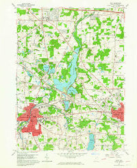 Kent Ohio Historical topographic map, 1:24000 scale, 7.5 X 7.5 Minute, Year 1960