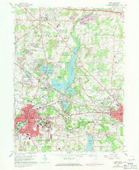 Kent Ohio Historical topographic map, 1:24000 scale, 7.5 X 7.5 Minute, Year 1960