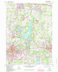 Kent Ohio Historical topographic map, 1:24000 scale, 7.5 X 7.5 Minute, Year 1960