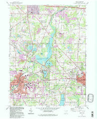 Kent Ohio Historical topographic map, 1:24000 scale, 7.5 X 7.5 Minute, Year 1994