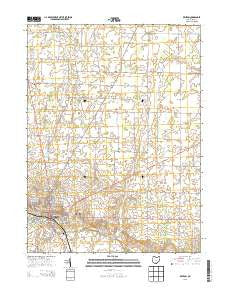 Kenton Ohio Historical topographic map, 1:24000 scale, 7.5 X 7.5 Minute, Year 2013