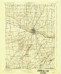 Kenton Ohio Historical topographic map, 1:62500 scale, 15 X 15 Minute, Year 1915