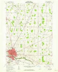 Kenton Ohio Historical topographic map, 1:24000 scale, 7.5 X 7.5 Minute, Year 1961