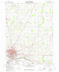Kenton Ohio Historical topographic map, 1:24000 scale, 7.5 X 7.5 Minute, Year 1961