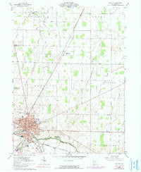 Kenton Ohio Historical topographic map, 1:24000 scale, 7.5 X 7.5 Minute, Year 1961