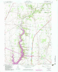 Kilbourne Ohio Historical topographic map, 1:24000 scale, 7.5 X 7.5 Minute, Year 1961