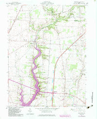 Kilbourne Ohio Historical topographic map, 1:24000 scale, 7.5 X 7.5 Minute, Year 1961