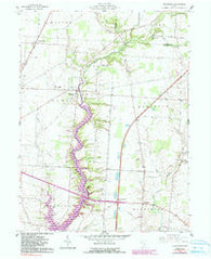 Kilbourne Ohio Historical topographic map, 1:24000 scale, 7.5 X 7.5 Minute, Year 1961