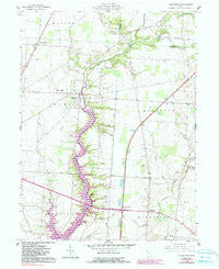 Kilbourne Ohio Historical topographic map, 1:24000 scale, 7.5 X 7.5 Minute, Year 1961
