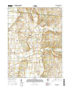 Kingscreek Ohio Current topographic map, 1:24000 scale, 7.5 X 7.5 Minute, Year 2016