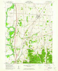 Kingston Ohio Historical topographic map, 1:24000 scale, 7.5 X 7.5 Minute, Year 1961