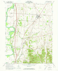 Kingston Ohio Historical topographic map, 1:24000 scale, 7.5 X 7.5 Minute, Year 1961