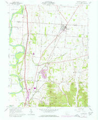 Kingston Ohio Historical topographic map, 1:24000 scale, 7.5 X 7.5 Minute, Year 1961
