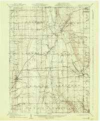 Kinsman Ohio Historical topographic map, 1:62500 scale, 15 X 15 Minute, Year 1907