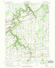 Kipton Ohio Historical topographic map, 1:24000 scale, 7.5 X 7.5 Minute, Year 1969