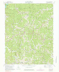 Kitts Hill Ohio Historical topographic map, 1:24000 scale, 7.5 X 7.5 Minute, Year 1972