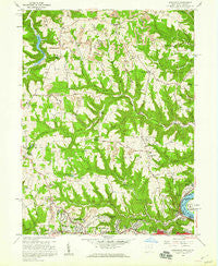 Knoxville Ohio Historical topographic map, 1:24000 scale, 7.5 X 7.5 Minute, Year 1958