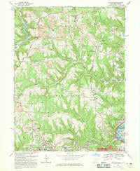 Knoxville Ohio Historical topographic map, 1:24000 scale, 7.5 X 7.5 Minute, Year 1968
