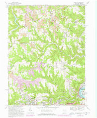 Knoxville Ohio Historical topographic map, 1:24000 scale, 7.5 X 7.5 Minute, Year 1968