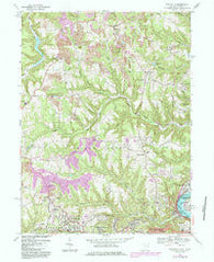 Knoxville Ohio Historical topographic map, 1:24000 scale, 7.5 X 7.5 Minute, Year 1968