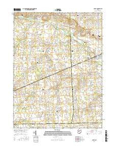 La Rue Ohio Current topographic map, 1:24000 scale, 7.5 X 7.5 Minute, Year 2016