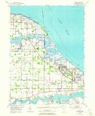 Lacarne Ohio Historical topographic map, 1:24000 scale, 7.5 X 7.5 Minute, Year 1952
