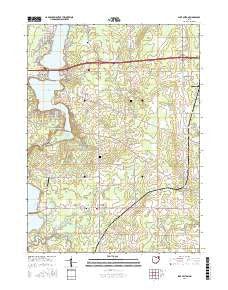 Lake Milton Ohio Current topographic map, 1:24000 scale, 7.5 X 7.5 Minute, Year 2016