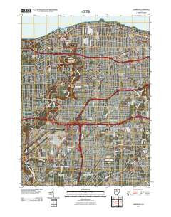 Lakewood Ohio Historical topographic map, 1:24000 scale, 7.5 X 7.5 Minute, Year 2010