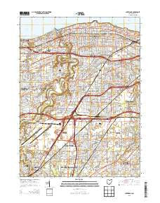 Lakewood Ohio Historical topographic map, 1:24000 scale, 7.5 X 7.5 Minute, Year 2013