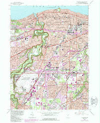Lakewood Ohio Historical topographic map, 1:24000 scale, 7.5 X 7.5 Minute, Year 1963