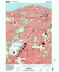 Lakewood Ohio Historical topographic map, 1:24000 scale, 7.5 X 7.5 Minute, Year 1994