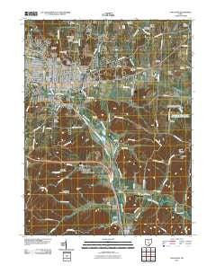 Lancaster Ohio Historical topographic map, 1:24000 scale, 7.5 X 7.5 Minute, Year 2010