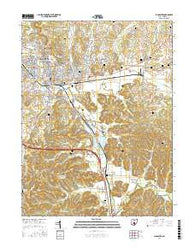 Lancaster Ohio Current topographic map, 1:24000 scale, 7.5 X 7.5 Minute, Year 2016