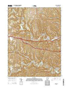 Lansing Ohio Historical topographic map, 1:24000 scale, 7.5 X 7.5 Minute, Year 2013